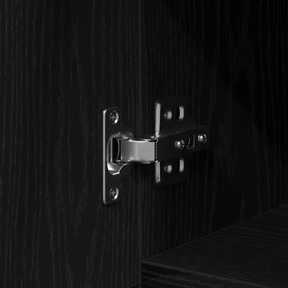 Schreibtisch mit Speicher Schwarz Eichen-Optik 100 x 50 x 75 cm