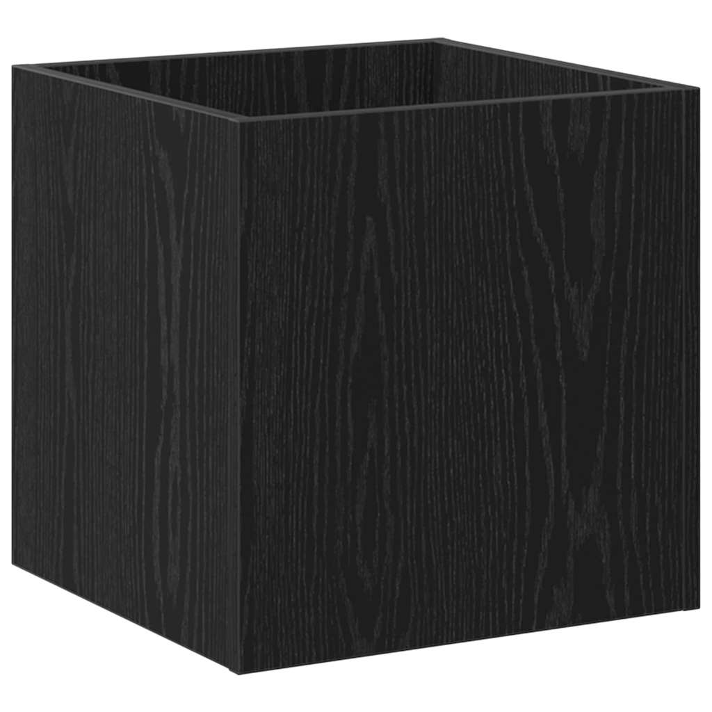 Blumentopfschachtel Schwarz Eichen-Optik 40 x 38,5 x 40 cm