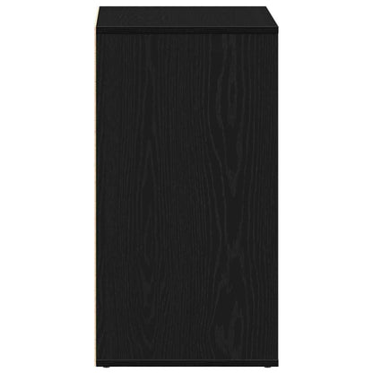Kosmetikschrank mit Regal Schwarz Eichen-Optik 80 x 40 x 75 cm