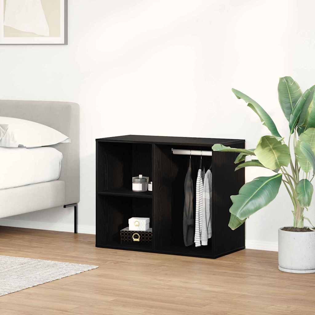 vidaXL Kosmetikschrank mit Regal Schwarz Eichen-Optik 80 x 40 x 65 cm