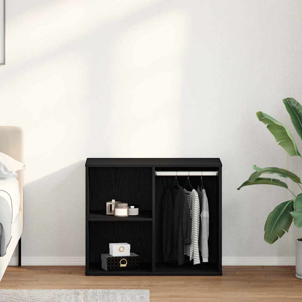 vidaXL Kosmetikschrank mit Regal Schwarz Eichen-Optik 80 x 40 x 65 cm