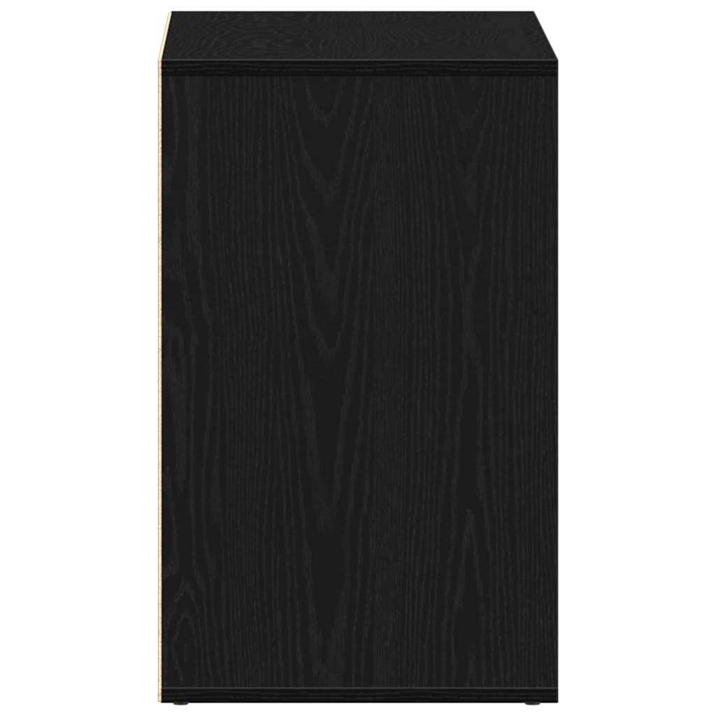 vidaXL Kosmetikschrank mit Regal Schwarz Eichen-Optik 80 x 40 x 65 cm