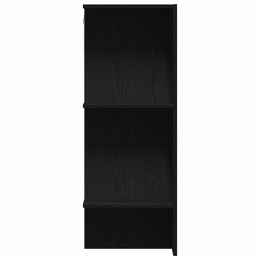 vidaXL Flurschrank mit Regal Schwarz Eichen-Optik 97,5 x 37 x 99 cm