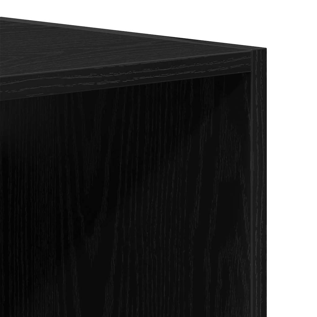 vidaXL Hängender Wandschrank Schwarze Eiche 69,5 x 32,5 x 90 cm