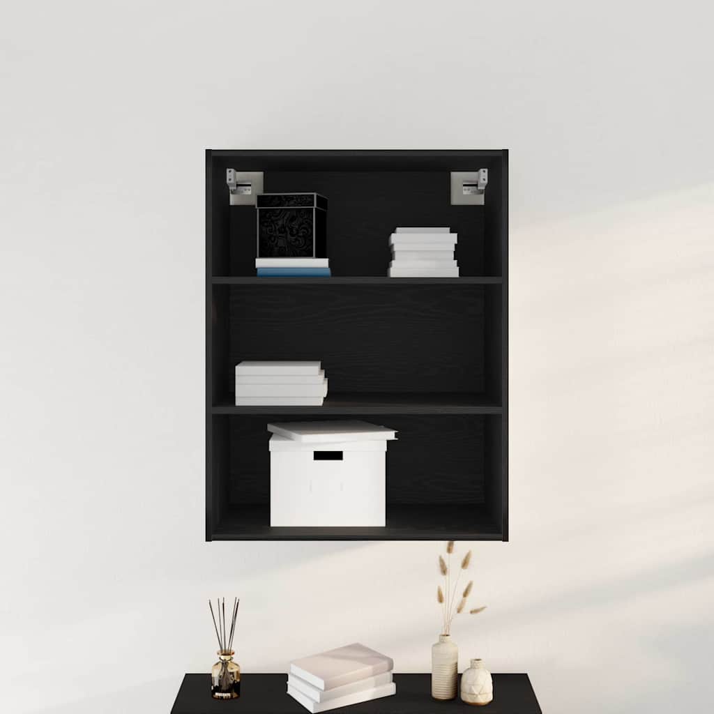 vidaXL Hängender Wandschrank Schwarze Eiche 69,5 x 32,5 x 90 cm