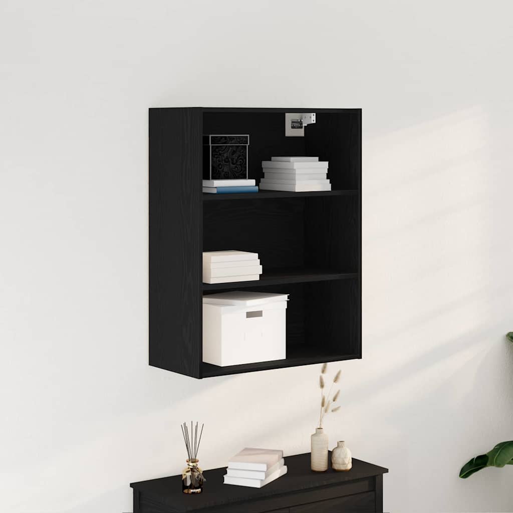 vidaXL Hängender Wandschrank Schwarze Eiche 69,5 x 32,5 x 90 cm