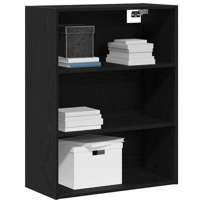 vidaXL Hängender Wandschrank Schwarze Eiche 69,5 x 32,5 x 90 cm