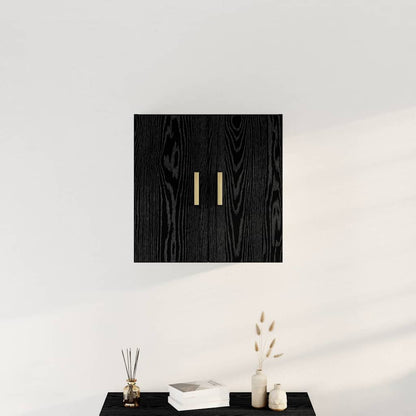 vidaXL Wandschrank Schwarz Eichen-Optik 60 x 30 x 60 cm Holzwerkstoff