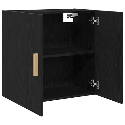 vidaXL Wandschrank Schwarz Eichen-Optik 60 x 30 x 60 cm Holzwerkstoff