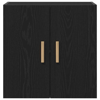 vidaXL Wandschrank Schwarz Eichen-Optik 60 x 30 x 60 cm Holzwerkstoff