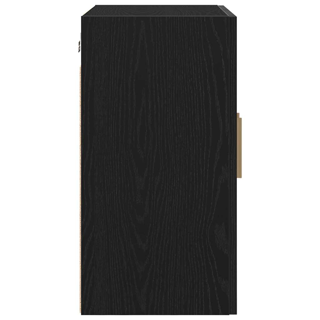 vidaXL Wandschrank Schwarz Eichen-Optik 60 x 30 x 60 cm Holzwerkstoff