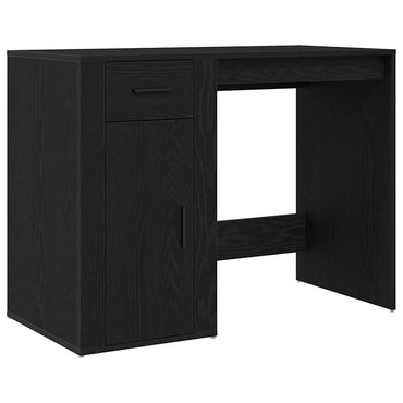 vidaXL Bureau de rangement aspect chêne noir 100 x 49 x 74 cm