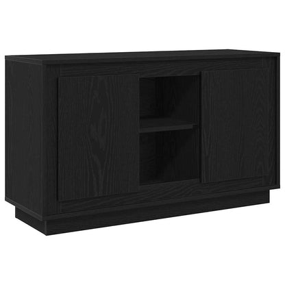 Sideboard Schwarz Eichen-Optik 102 x 35 x 60 cm Holzwerkstoff