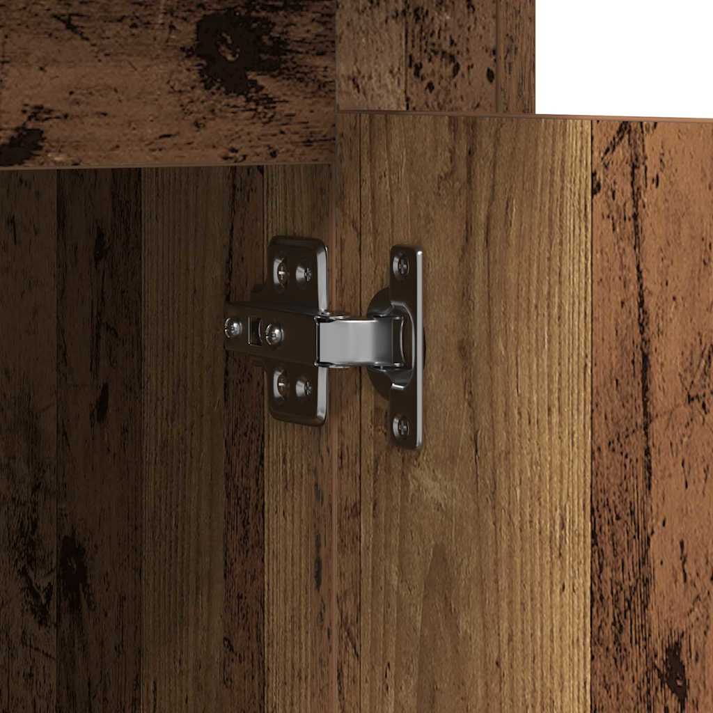vidaXL Schreibtisch mit Tür Altholz 50 x 115 x 75 cm Holzwerkstoff