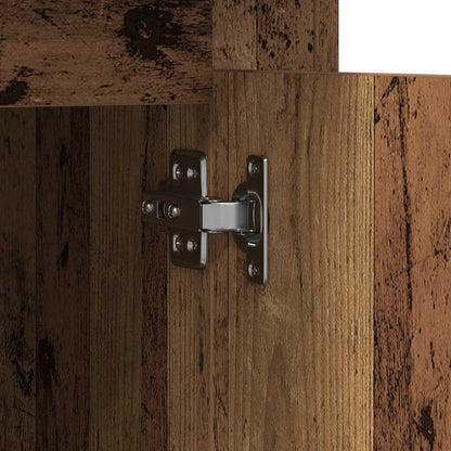 vidaXL Schreibtisch mit Tür Altholz 50 x 115 x 75 cm Holzwerkstoff