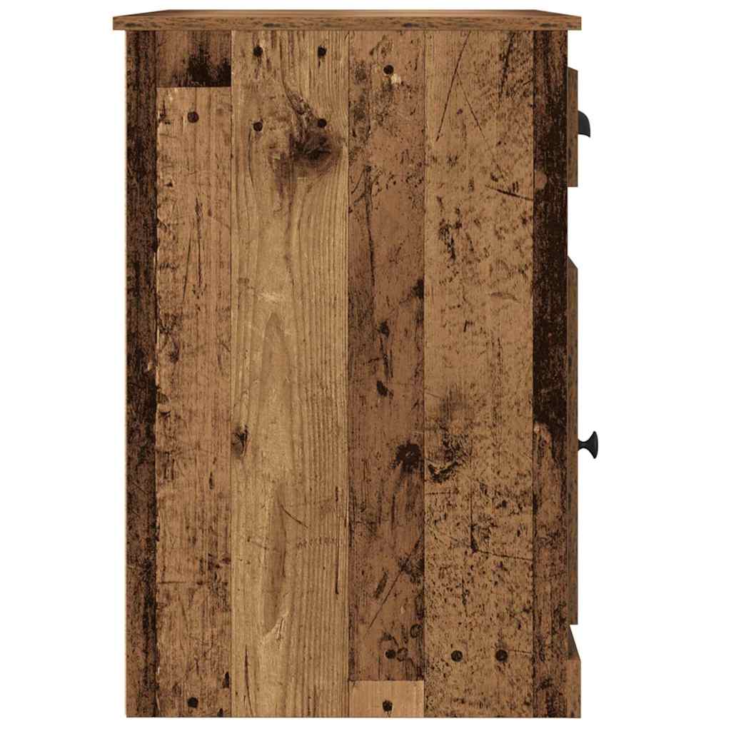 vidaXL Schreibtisch mit Tür Altholz 50 x 115 x 75 cm Holzwerkstoff