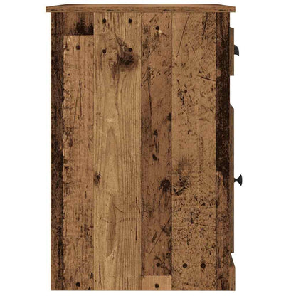 vidaXL Schreibtisch mit Tür Altholz 50 x 115 x 75 cm Holzwerkstoff