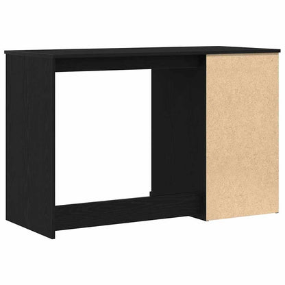 vidaXL Bureau avec rangement Noir aspect chêne 50 x 115 x 75 cm