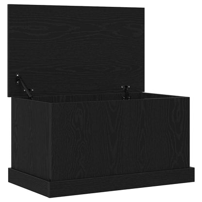 Aufbewahrungsbox Schwarz Eichen-Optik 70 x 40 x 28 cm