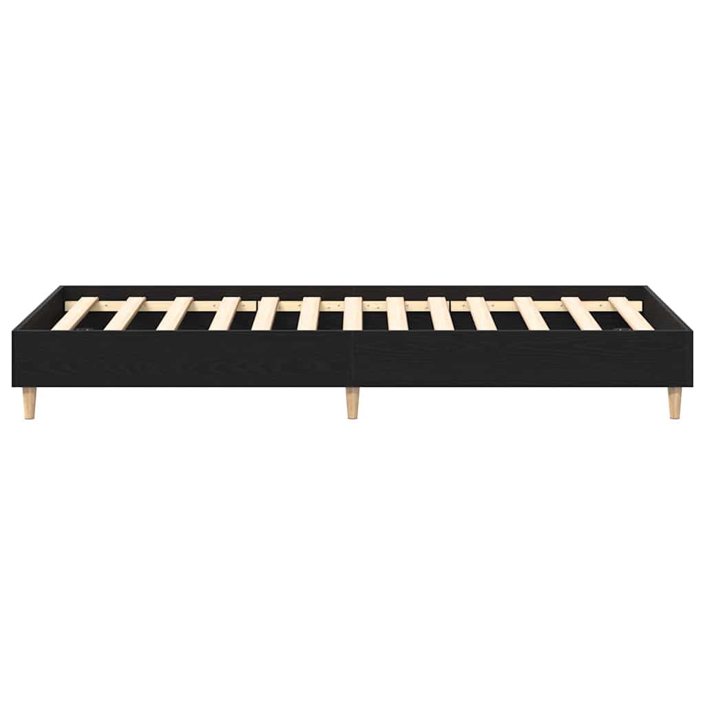 vidaXL Bettrahmen Schwarz Eichen-Optik 193 x 93 x 25 cm Holzwerkstoff