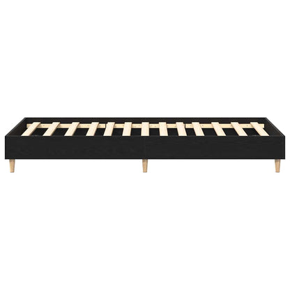 vidaXL Bettrahmen Schwarz Eichen-Optik 193 x 93 x 25 cm Holzwerkstoff