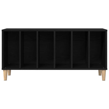 vidaXL Schallplattenschrank Schwarz Eichen-Optik 100 x 38 x 48 cm