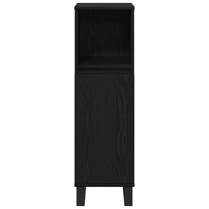 vidaXL Badezimmerschrank mit Tür Schwarz Eichen-Optik 30 x 30 x 100 cm