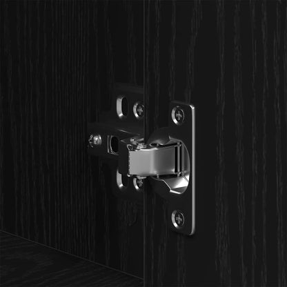 vidaXL Nachttisch Schwarz Eichen-Optik 41 x 31 x 80 cm Holzwerkstoff