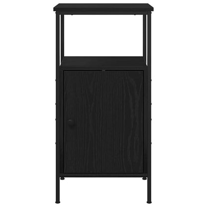 vidaXL Nachttisch Schwarz Eichen-Optik 41 x 31 x 80 cm Holzwerkstoff