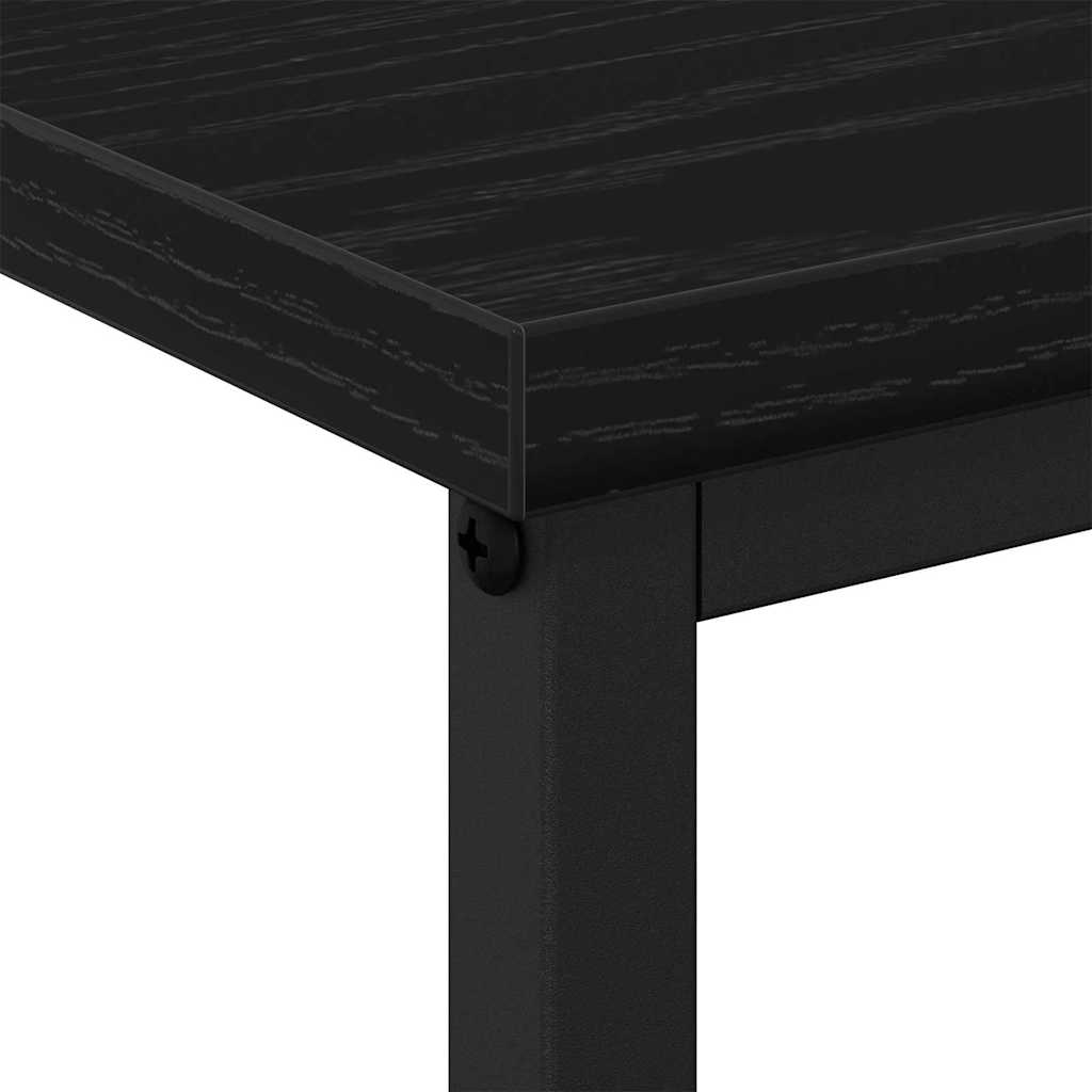 vidaXL Nachttisch 2 pcs Schwarz Eichen-Optik 41 x 31 x 80 cm