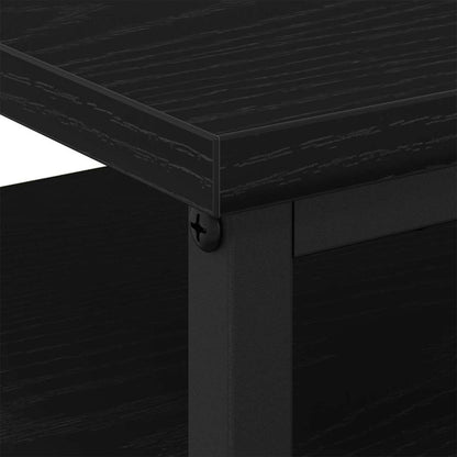 vidaXL Nachttisch Schwarz Eichen-Optik 34 x 35,5 x 50 cm Holzwerkstoff