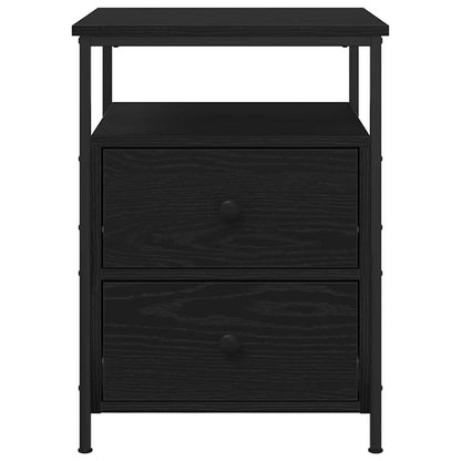 vidaXL Nachttisch Schwarz Eichen-Optik 34 x 35,5 x 50 cm Holzwerkstoff