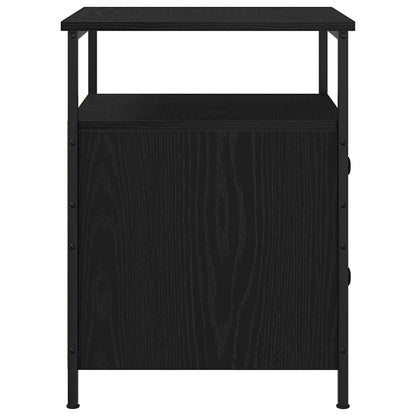 vidaXL Nachttisch Schwarz Eichen-Optik 34 x 35,5 x 50 cm Holzwerkstoff