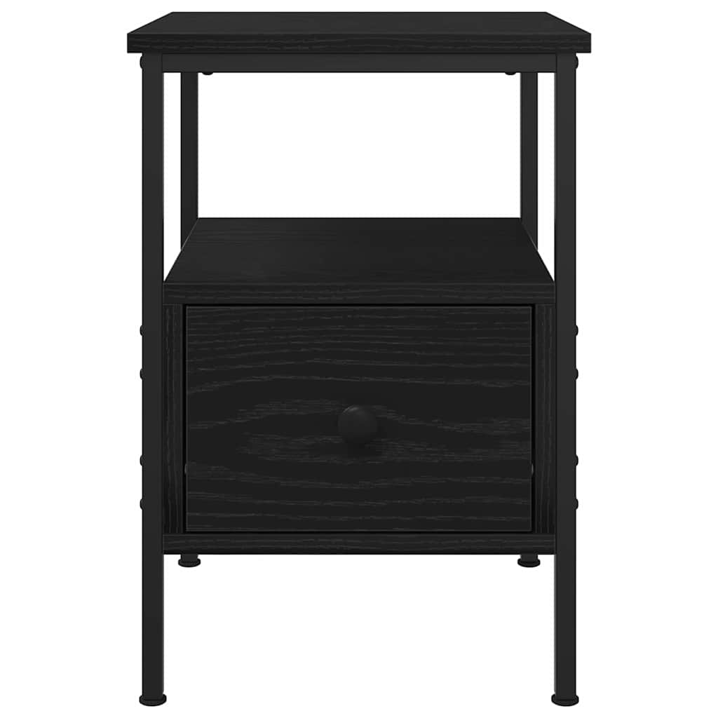 vidaXL Nachttisch Schwarz Eichen-Optik 34 x 36 x 50 cm Holzwerkstoff