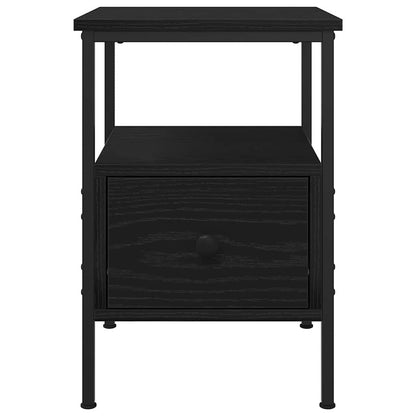 vidaXL Nachttisch Schwarz Eichen-Optik 34 x 36 x 50 cm Holzwerkstoff