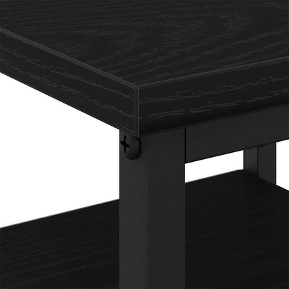 Nachttisch 2 pcs Schwarz Eichen-Optik 34 x 36 x 50 cm