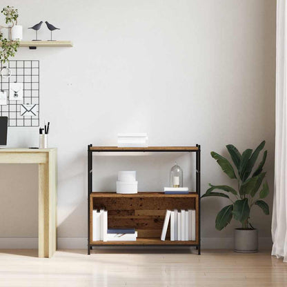 vidaXL Regal Räuchereiche 80 x 30 x 78.5 cm Holzwerkstoff