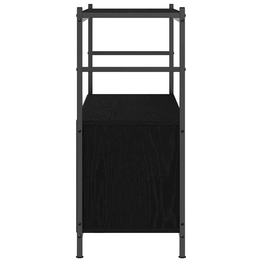 vidaXL Regal Schwarz Eichen-Optik 80 x 30 x 78.5 cm Holzwerkstoff