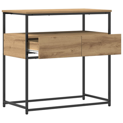 vidaXL Konsolentisch Artisan-Eiche 75 x 40 x 75 cm Holzwerkstoff