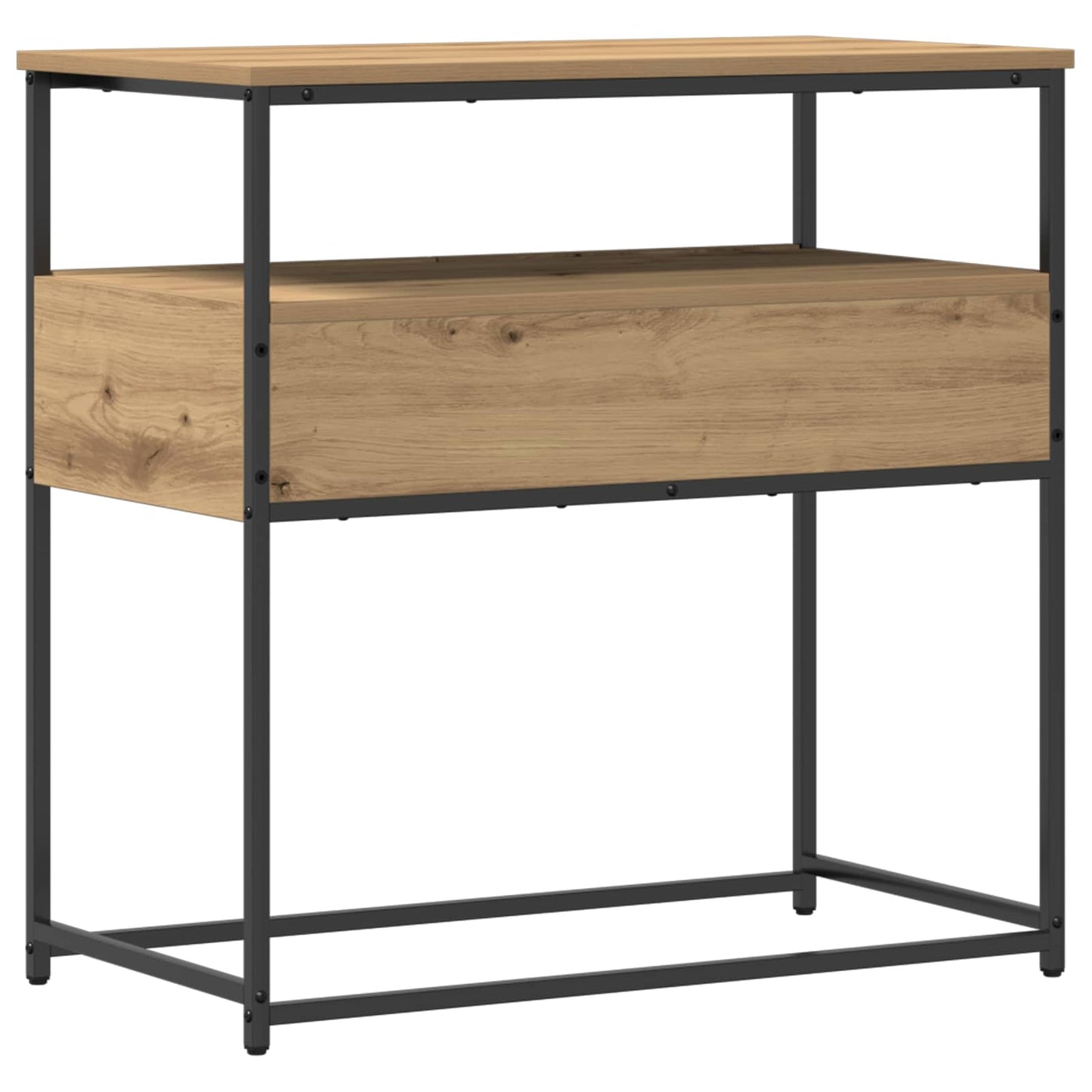 vidaXL Konsolentisch Artisan-Eiche 75 x 40 x 75 cm Holzwerkstoff
