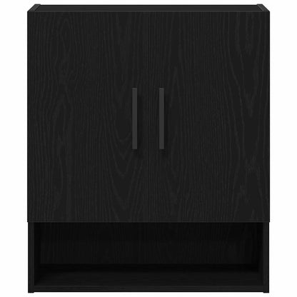 vidaXL Wandmontierter Schrank Schwarz Eichen-Optik 60 x 31 x 70 cm