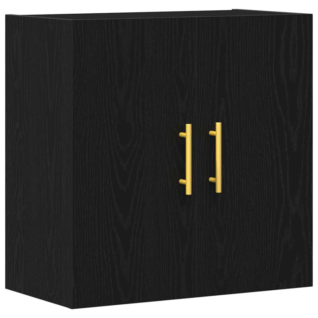 vidaXL Wandmontierter Schrank Schwarz Eichen-Optik 60 x 31 x 70 cm