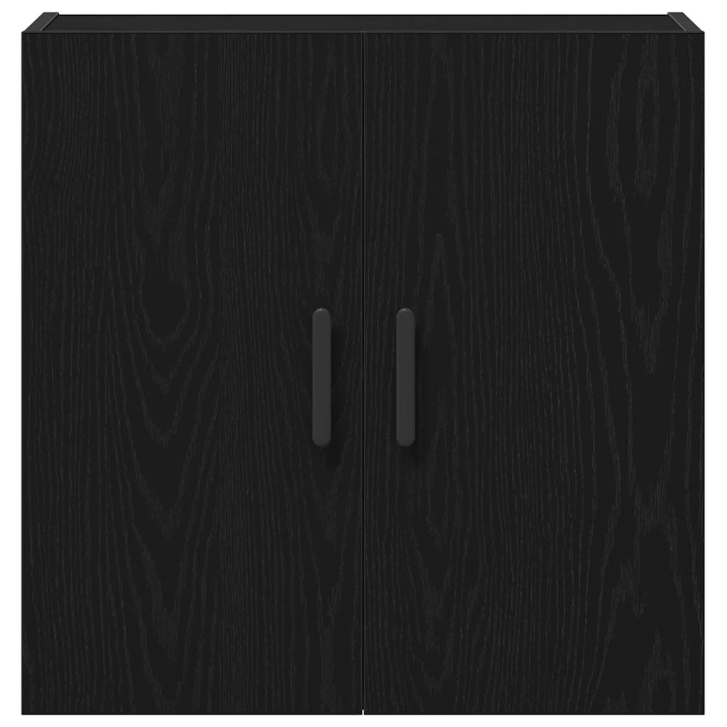 vidaXL Wandmontierter Schrank Schwarz Eichen-Optik 60 x 31 x 60 cm