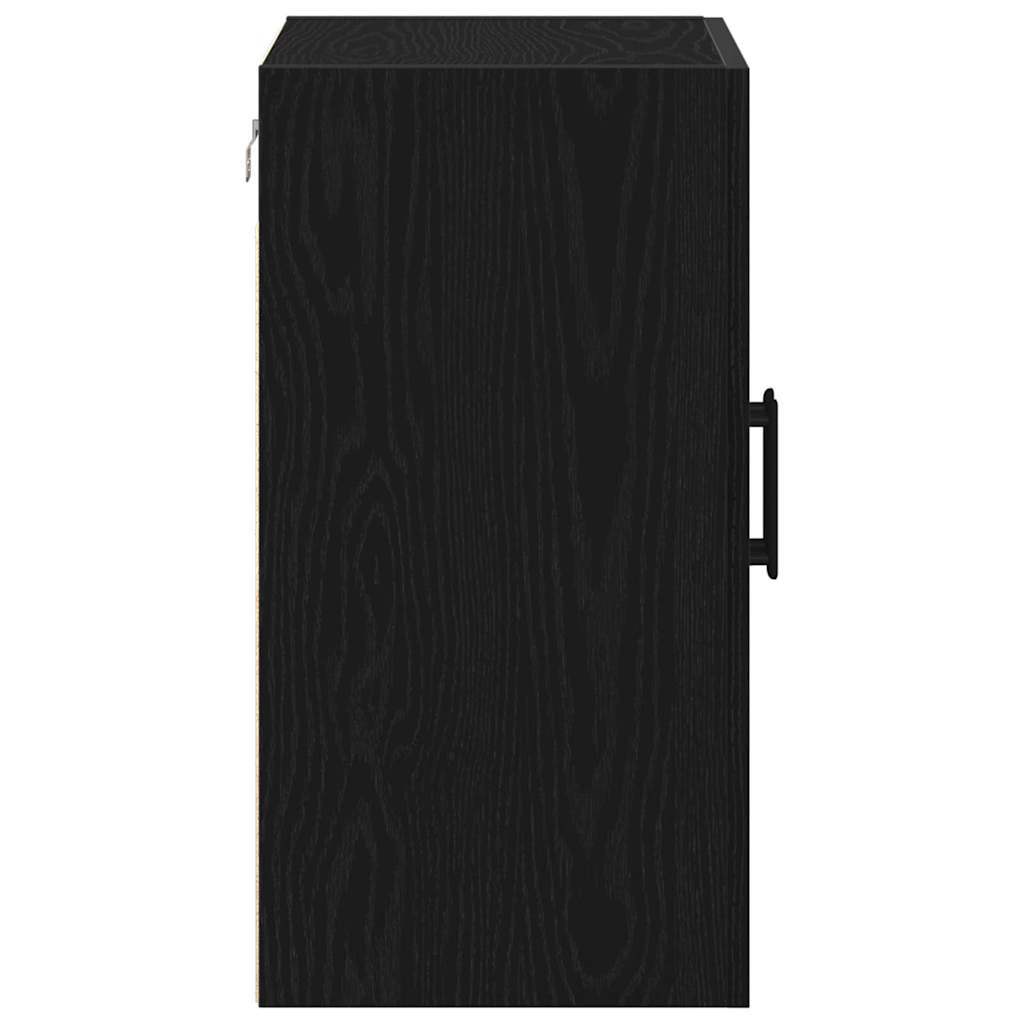 vidaXL Wandmontierter Schrank Schwarz Eichen-Optik 60 x 31 x 60 cm