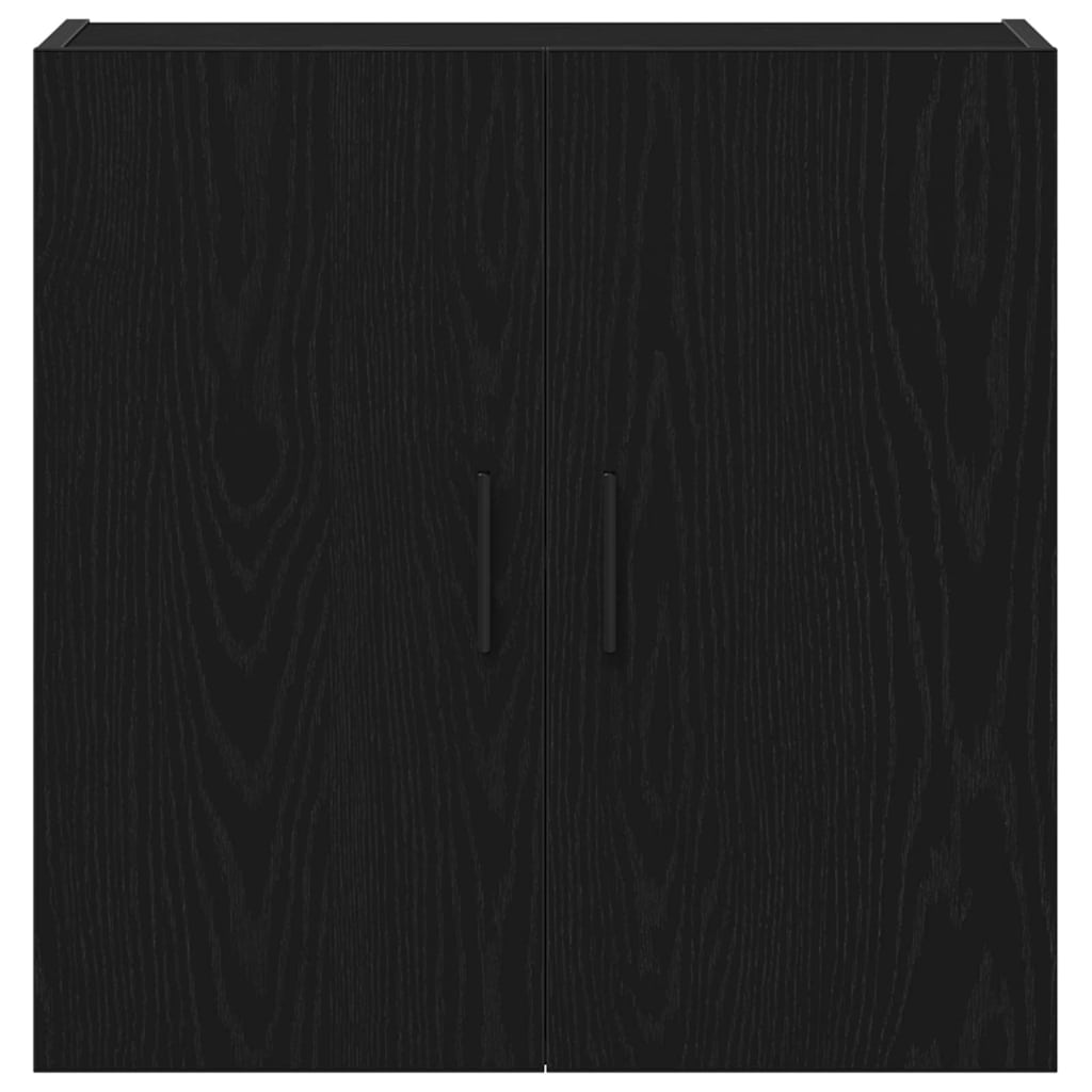 vidaXL Wandmontierter Schrank Schwarz Eichen-Optik 60 x 31 x 60 cm