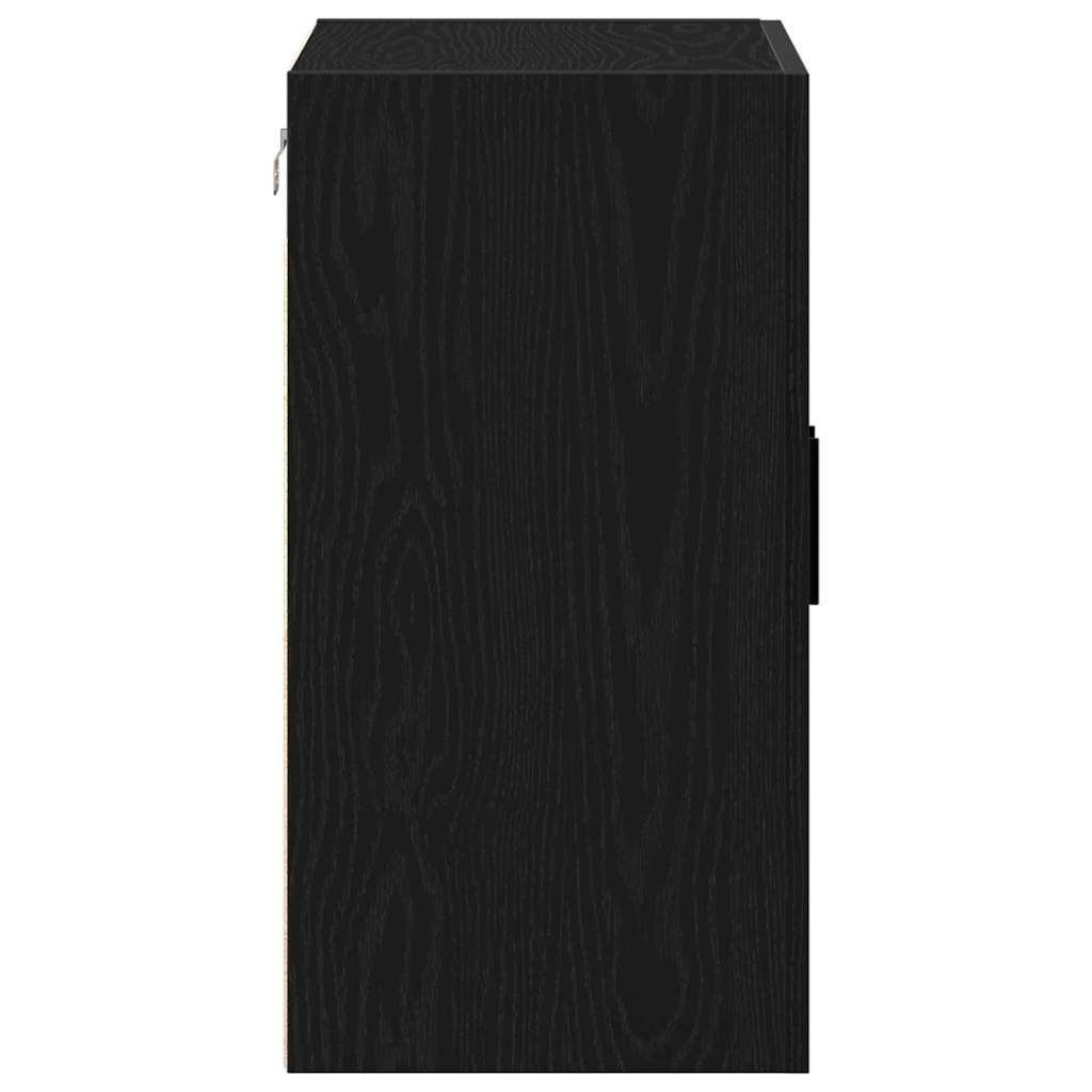 vidaXL Wandmontierter Schrank Schwarz Eichen-Optik 60 x 31 x 60 cm