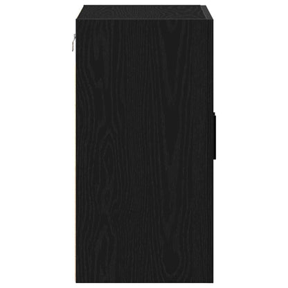 vidaXL Wandmontierter Schrank Schwarz Eichen-Optik 60 x 31 x 60 cm