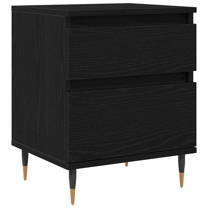 vidaXL Nachttisch Schwarz Eichen-Optik 40 x 35 x 50 cm Holzwerkstoff