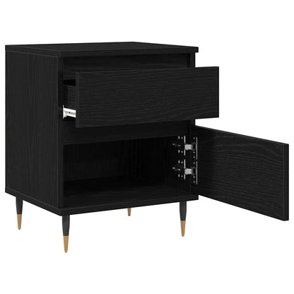 vidaXL Nachttisch Schwarz Eichen-Optik 40 x 35 x 50 cm Holzwerkstoff