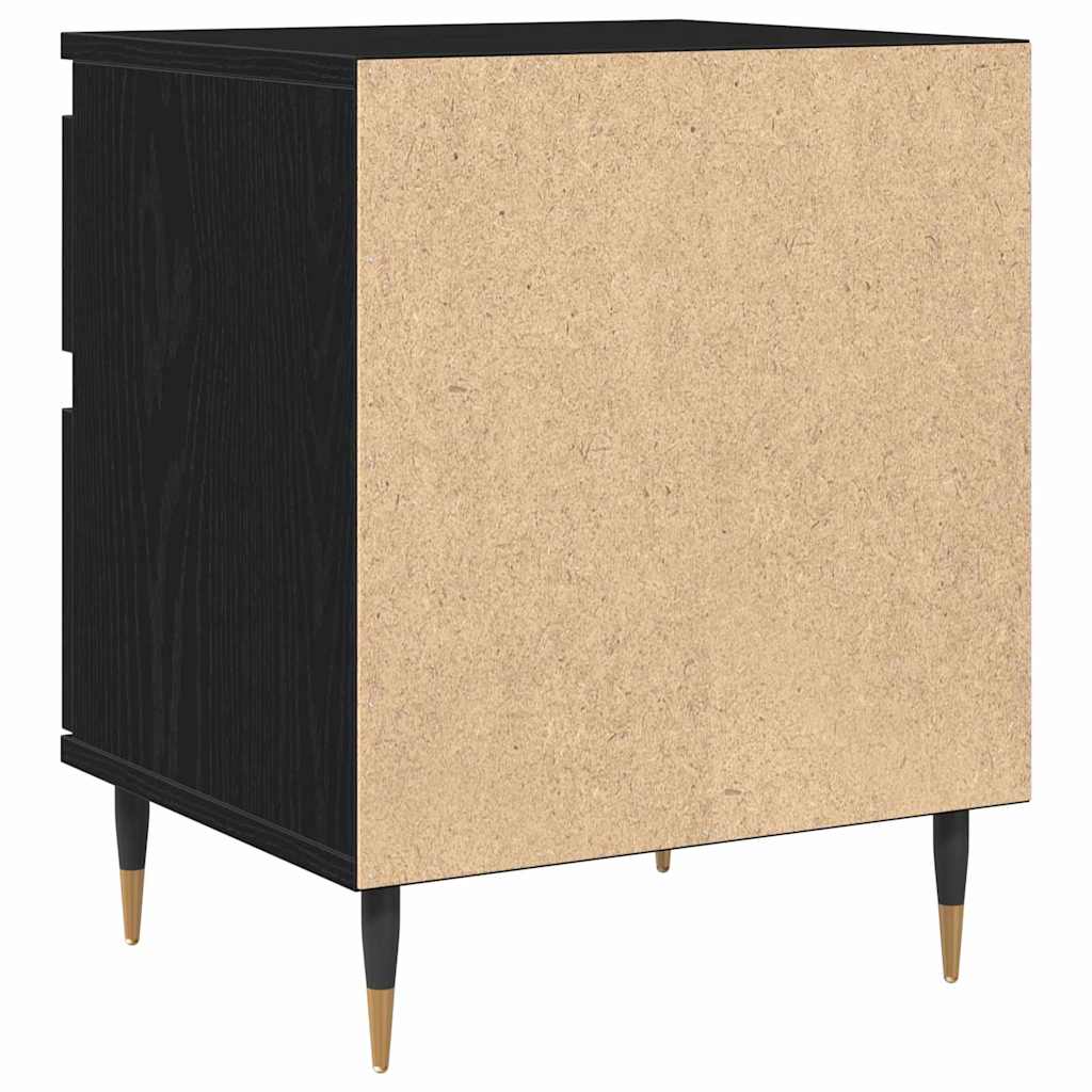 vidaXL Nachttisch Schwarz Eichen-Optik 40 x 35 x 50 cm Holzwerkstoff